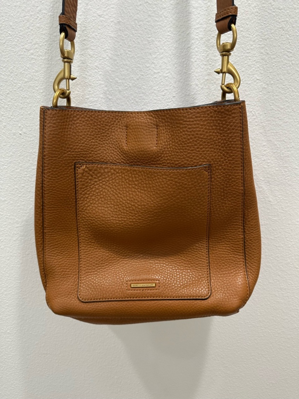 Rebecca Minkoff Darren Shoulder Bag Caramello VGUC tan leather crossbody purse - Picture 9 of 12